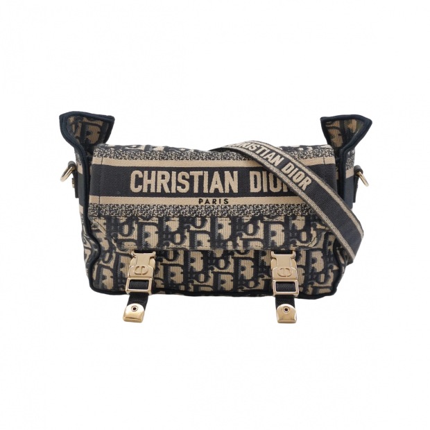 Christian Dior Diorcamp Messenger Bag Oblique Canvas Small — pre-owned, Vierlot