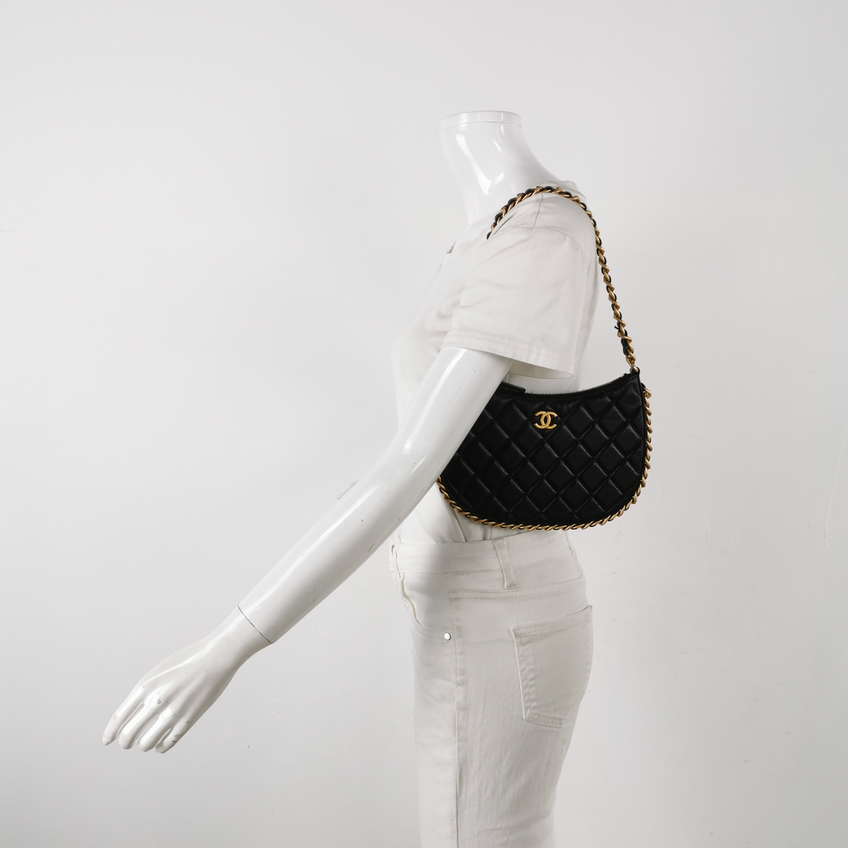 Chanel CC Chain Around Hobo Quilted Lambskin — alternate view