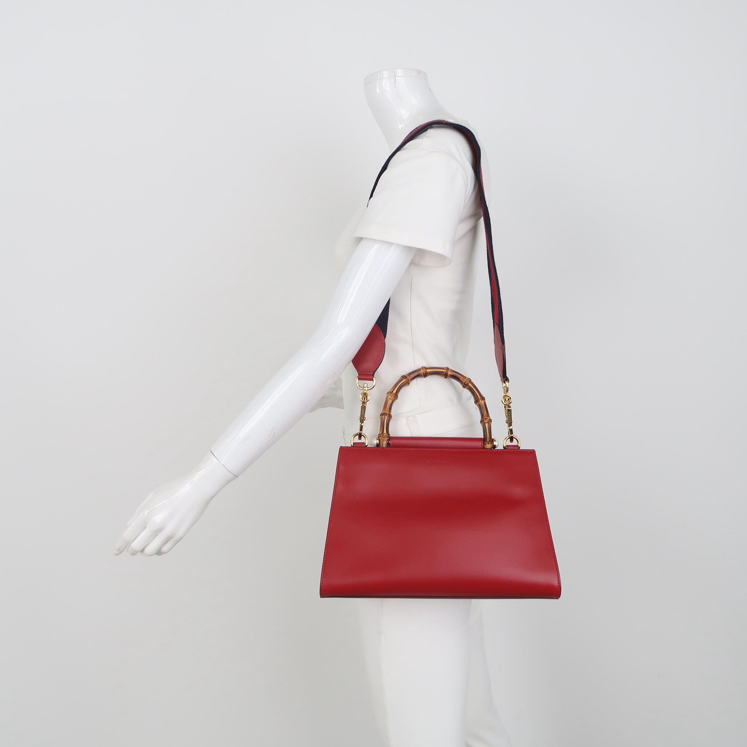 Gucci Nymphaea Top Handle Bag Leather Small — alternate view