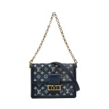 Louis Vuitton(LV) Dauphine Shoulder Bag Monogram Jacquard Denim MM — thumbnail 1