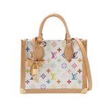 Louis Vuitton(LV) × Tm Onthego Pm Monogram Coated Canvas White — thumbnail 1