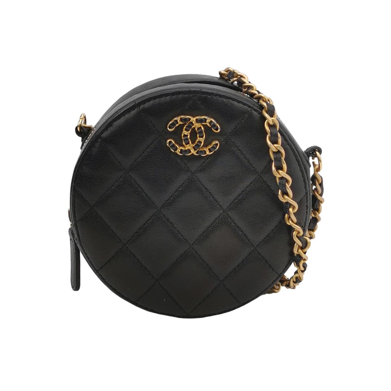 Chanel Chain Infinity Round Clutch with Chain Quilted Lambskin — photo 1 of 13