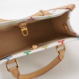 Louis Vuitton(LV) × Tm Onthego Pm Monogram Coated Canvas White — thumbnail 7