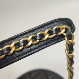 Chanel Chain Infinity Round Clutch with Chain Quilted Lambskin — thumbnail 13