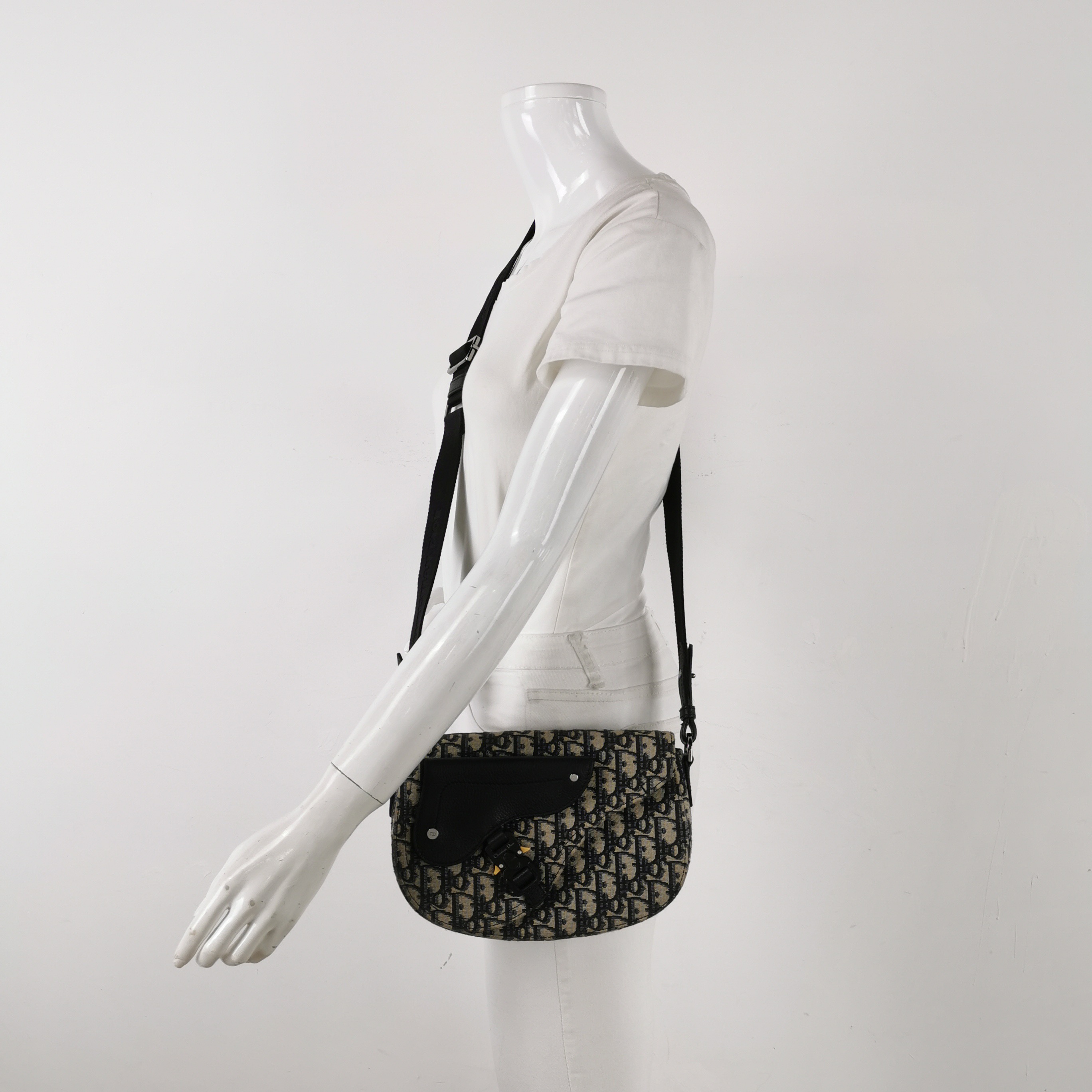 Christian Dior Saddle Messenger Pouch Oblique Canvas — alternate view