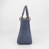 Christian Dior Lady D-Lite Bag Cannage Embroidered Canvas Medium — thumbnail 4