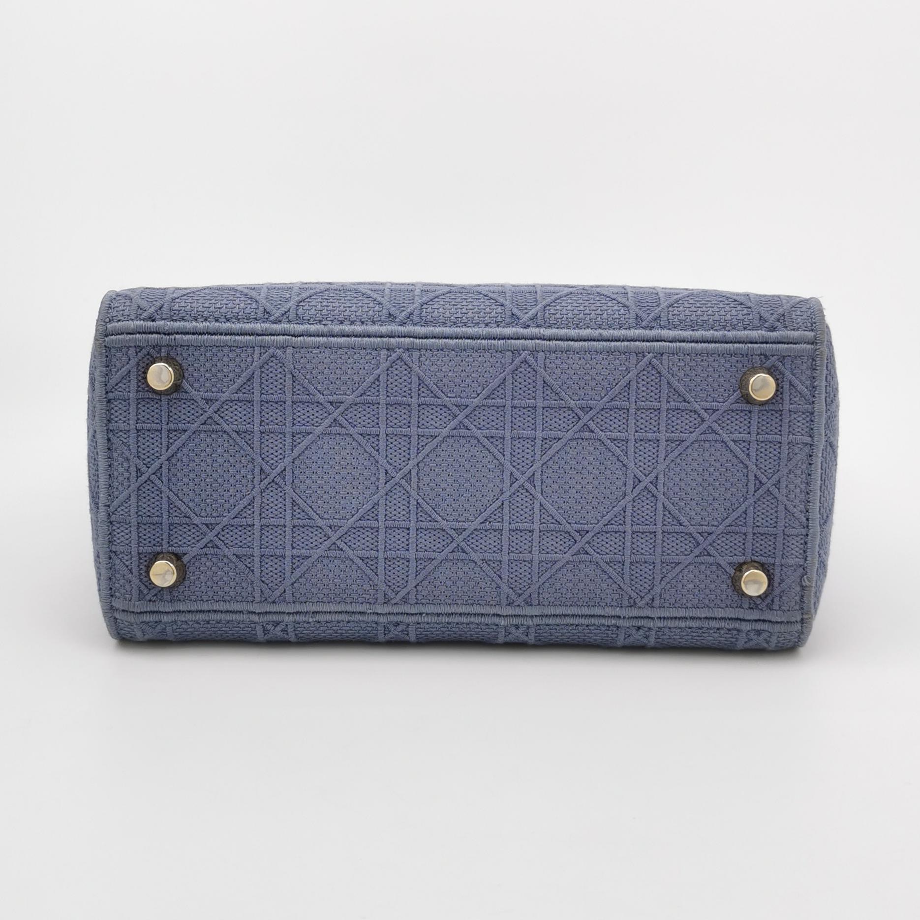 Christian Dior Lady D-Lite Bag Cannage Embroidered Canvas Medium — photo 6 of 15