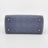 Christian Dior Lady D-Lite Bag Cannage Embroidered Canvas Medium — thumbnail 6