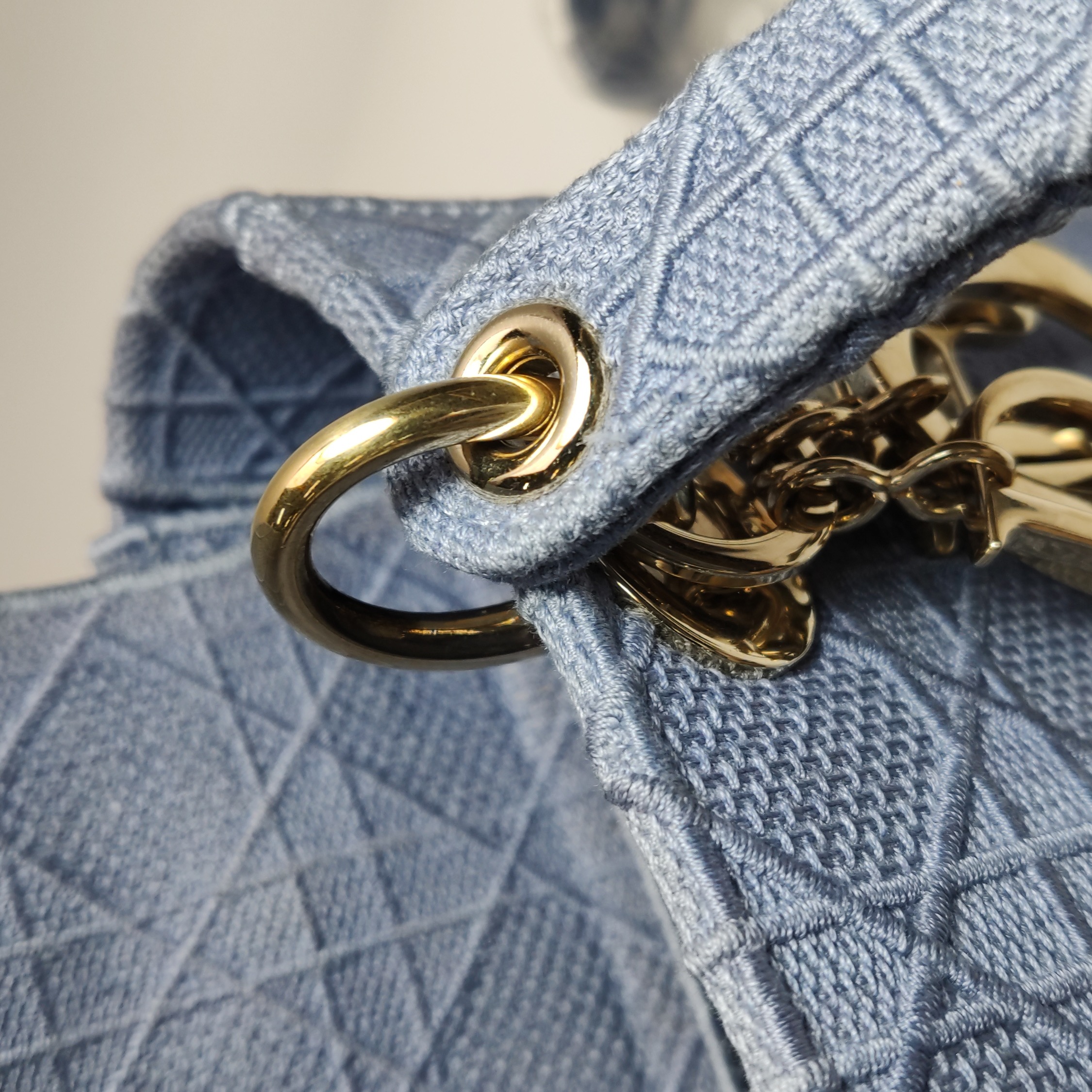Christian Dior Lady D-Lite Bag Cannage Embroidered Canvas Medium — photo 10 of 15