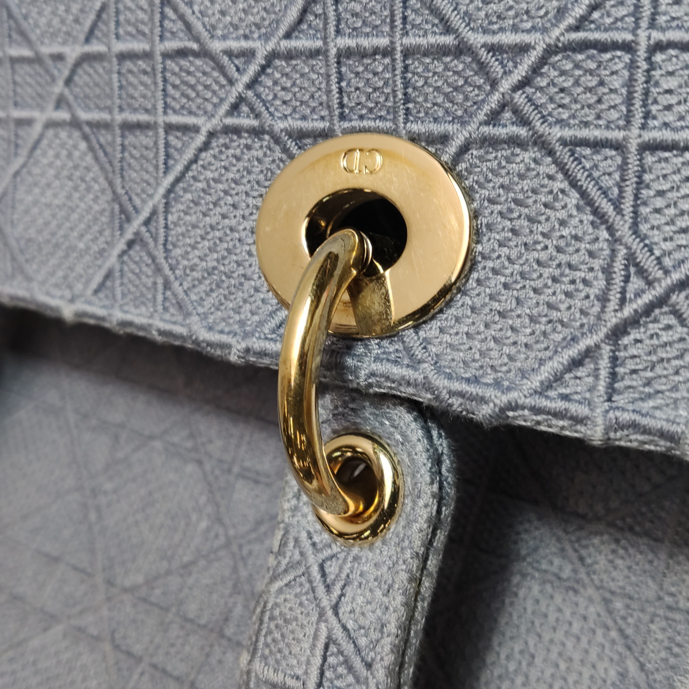 Christian Dior Lady D-Lite Bag Cannage Embroidered Canvas Medium — photo 11 of 15