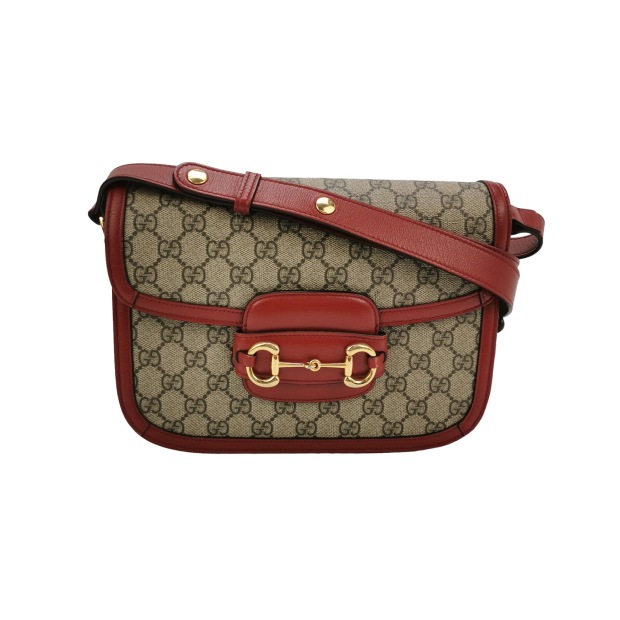 Gucci Horsebit 1955 Shoulder Bag GG Coated Canvas with Leather Small — pre-owned, Vierlot