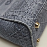 Christian Dior Lady D-Lite Bag Cannage Embroidered Canvas Medium — thumbnail 13