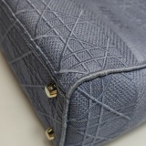 Christian Dior Lady D-Lite Bag Cannage Embroidered Canvas Medium — thumbnail 12