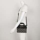 Dior Top Handle Clasp Lock Bag Oblique Canvas and Leather — thumbnail 2