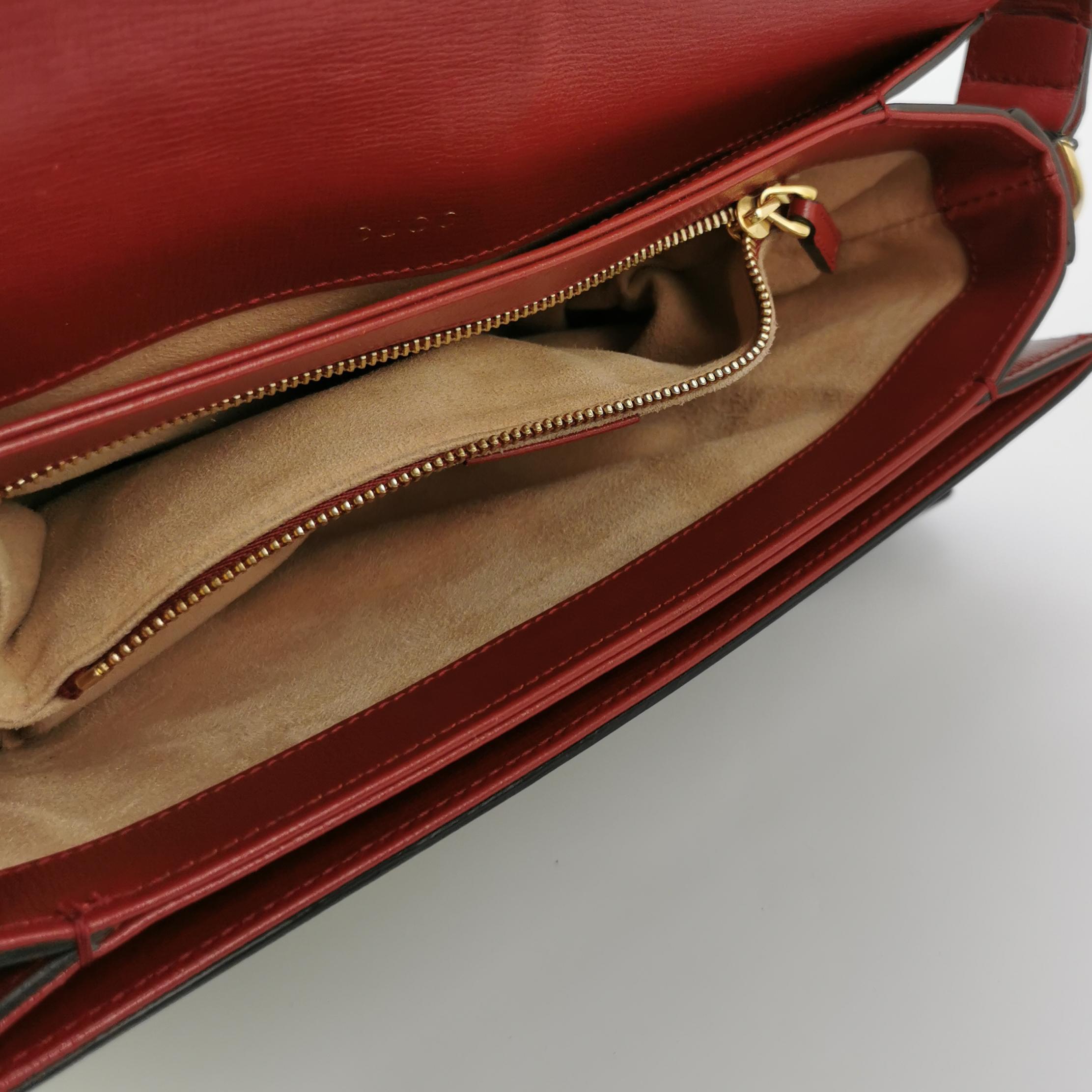 Gucci Horsebit 1955 Shoulder Bag GG Coated Canvas with Leather Small — photo 7 of 11