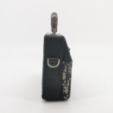 Dior Top Handle Clasp Lock Bag Oblique Canvas and Leather — thumbnail 3