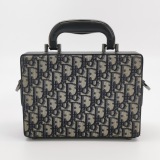Dior Top Handle Clasp Lock Bag Oblique Canvas and Leather — thumbnail 5