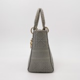 Christian Dior Lady D-Lite Bag Cannage Embroidered Canvas Medium — thumbnail 5