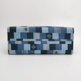 Louis Vuitton(LV) OnTheGo Tote Damier and Monogram Patchwork Denim GM — thumbnail 6