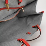 Louis Vuitton(LV) OnTheGo Tote Damier and Monogram Patchwork Denim GM — thumbnail 7