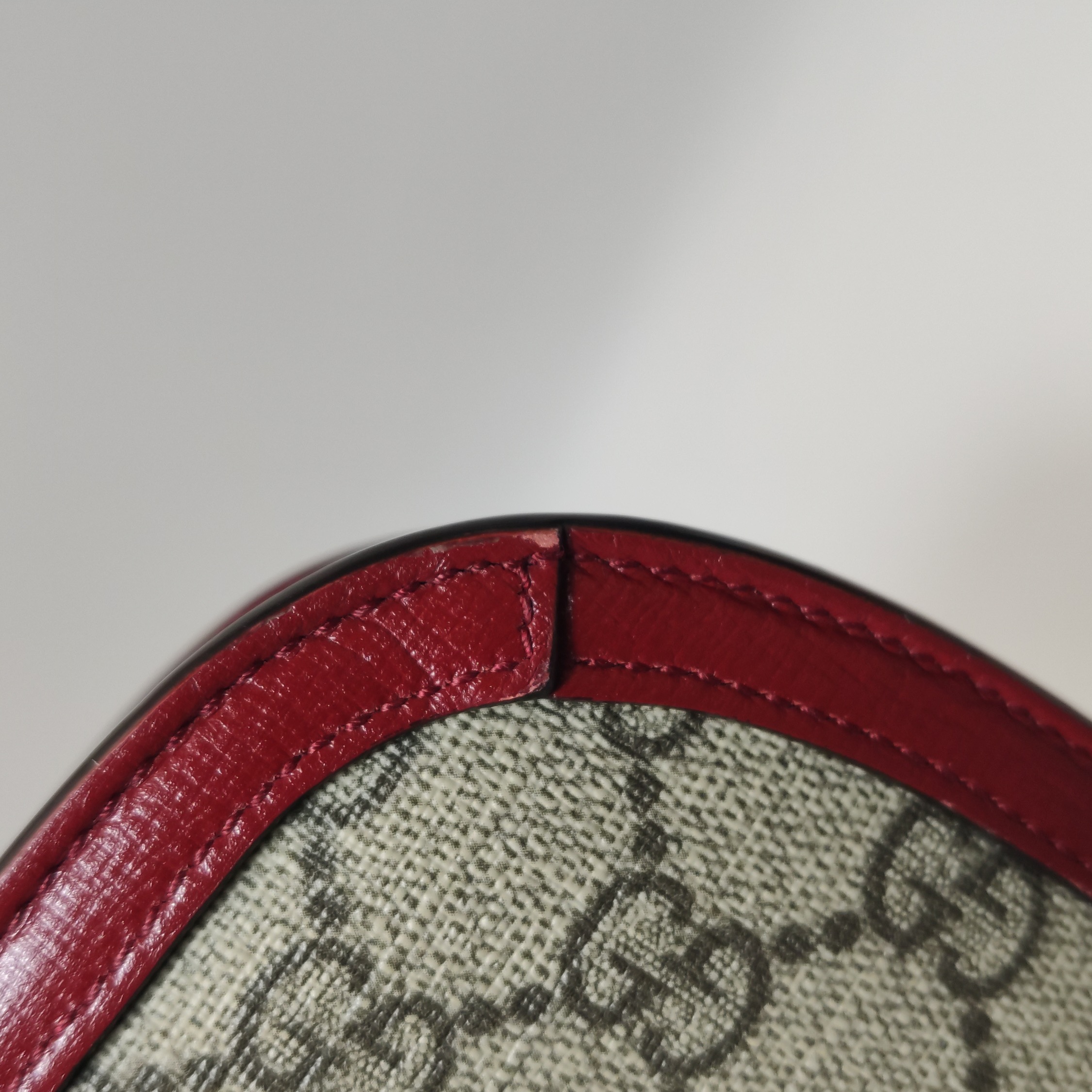 Gucci Horsebit 1955 Shoulder Bag GG Coated Canvas with Leather Small — photo 9 of 11