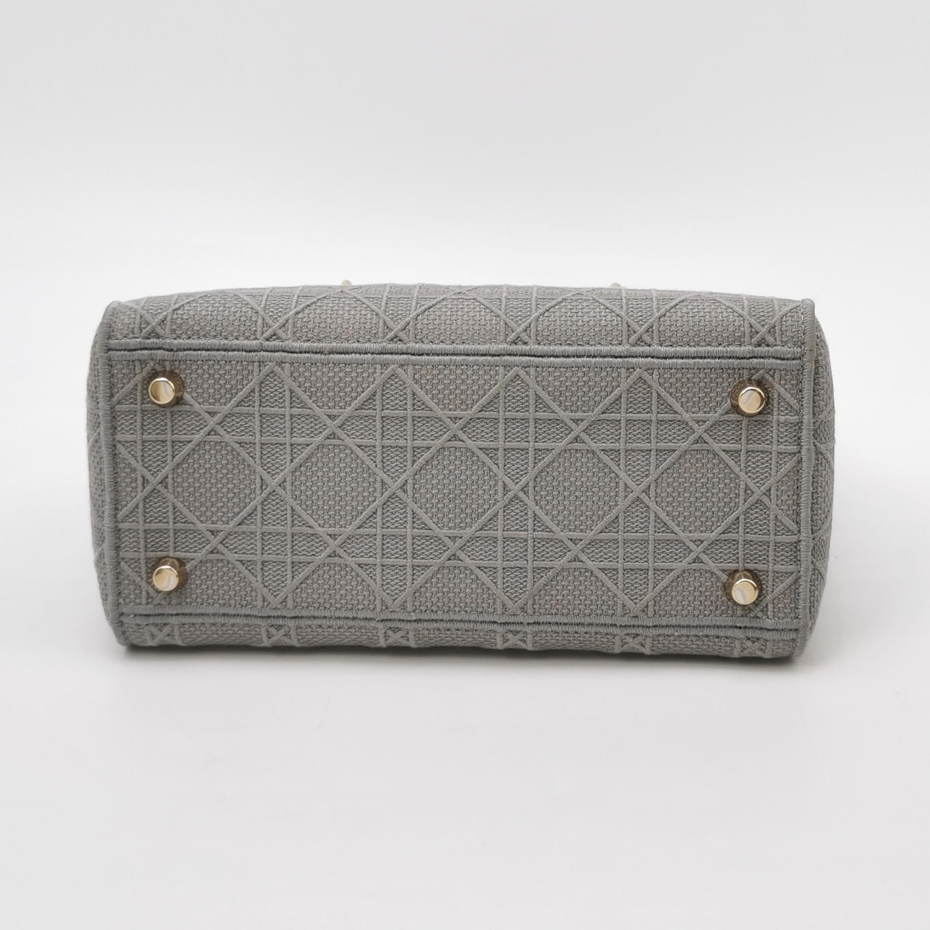 Christian Dior Lady D-Lite Bag Cannage Embroidered Canvas Medium — photo 6 of 14
