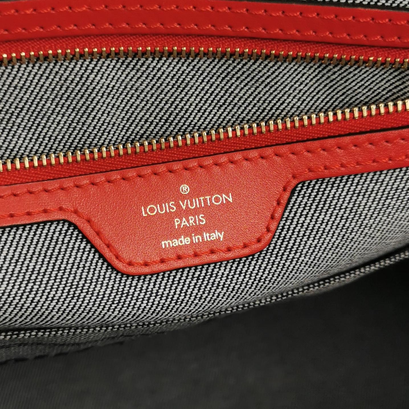 Louis Vuitton(LV) OnTheGo Tote Damier and Monogram Patchwork Denim GM — photo 8 of 16