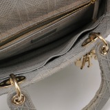 Christian Dior Lady D-Lite Bag Cannage Embroidered Canvas Medium — thumbnail 7