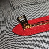 Louis Vuitton(LV) OnTheGo Tote Damier and Monogram Patchwork Denim GM — thumbnail 10