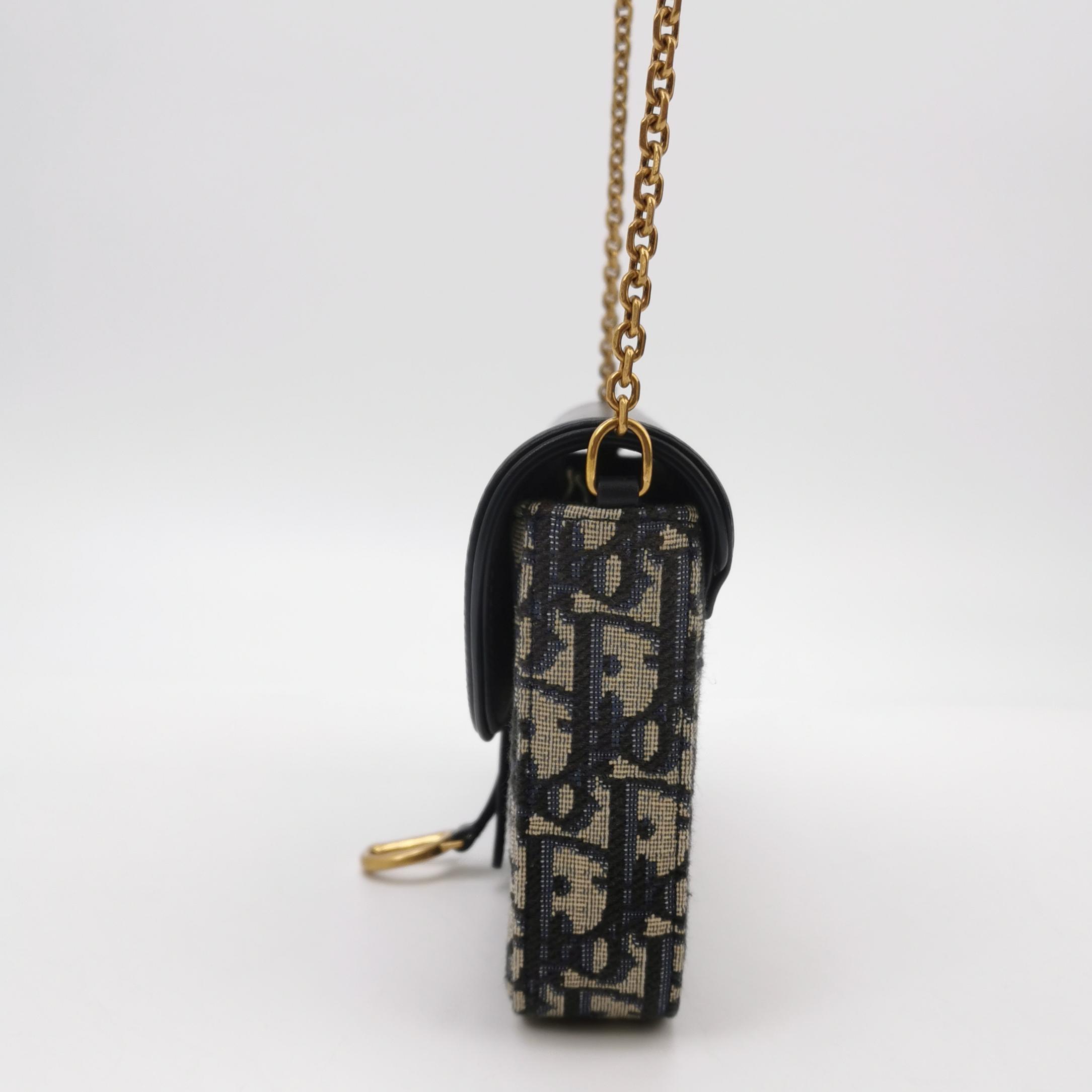 Christian Dior Saddle Chain Wallet Oblique Canvas — photo 3 of 12