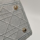 Christian Dior Lady D-Lite Bag Cannage Embroidered Canvas Medium — thumbnail 9