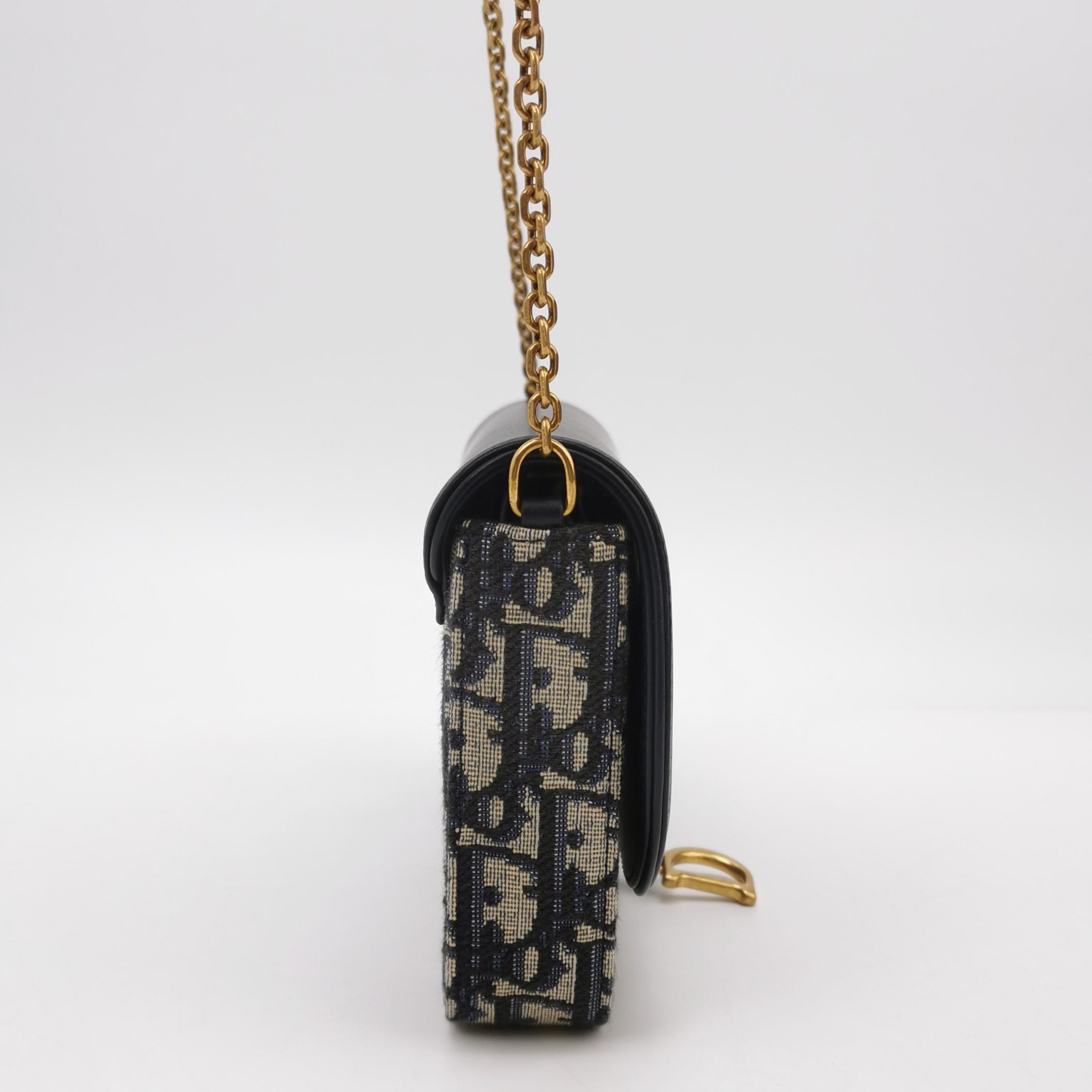 Christian Dior Saddle Chain Wallet Oblique Canvas — photo 4 of 12