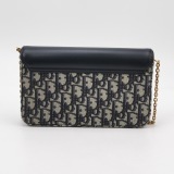 Christian Dior Saddle Chain Wallet Oblique Canvas — thumbnail 5