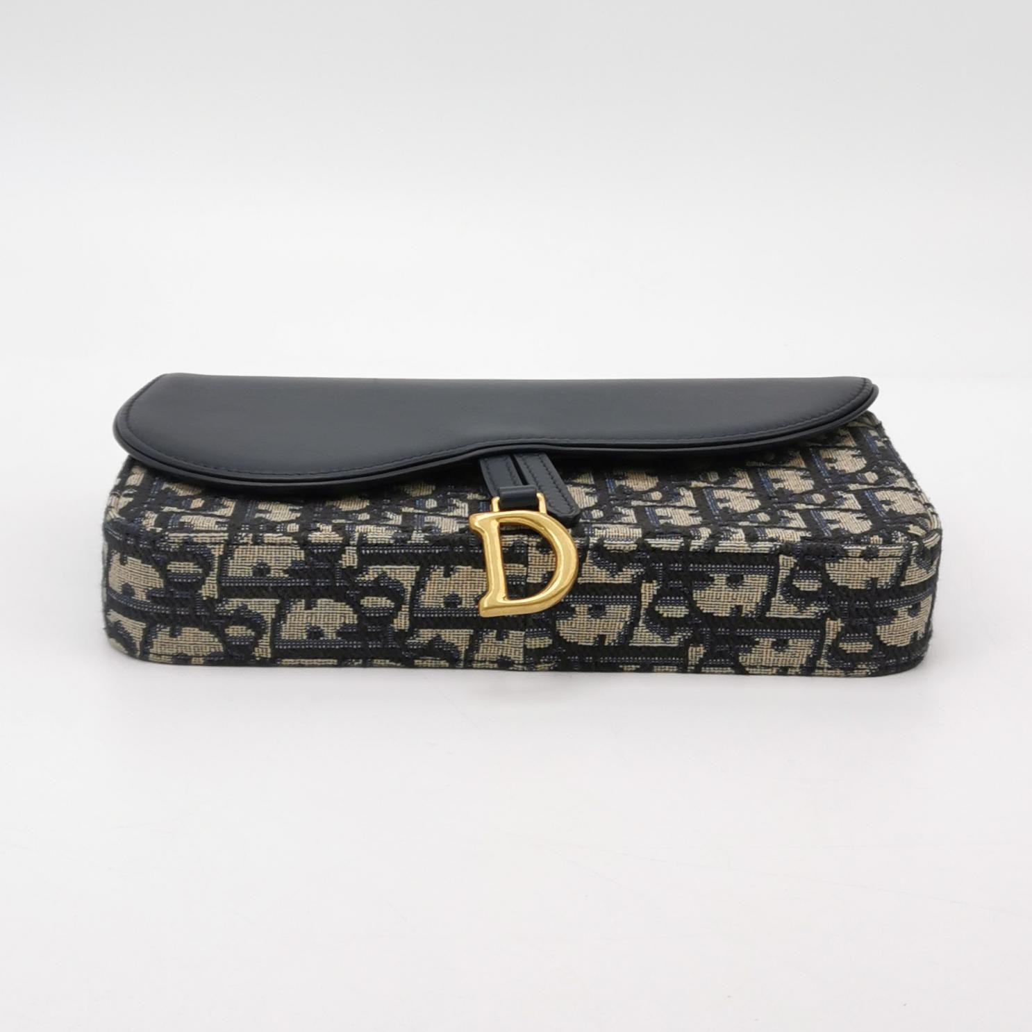 Christian Dior Saddle Chain Wallet Oblique Canvas — photo 6 of 12
