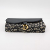Christian Dior Saddle Chain Wallet Oblique Canvas — thumbnail 6