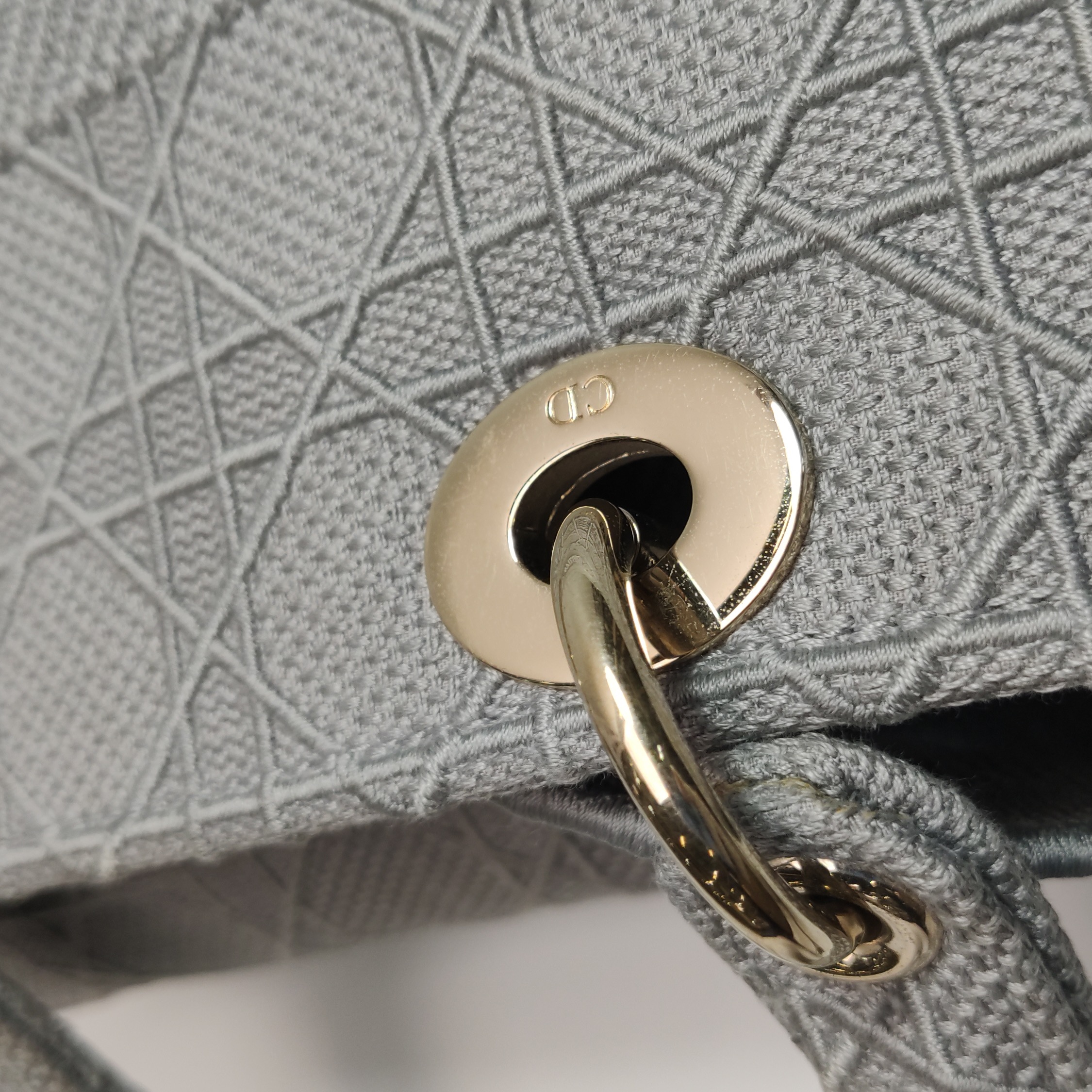 Christian Dior Lady D-Lite Bag Cannage Embroidered Canvas Medium — photo 11 of 14