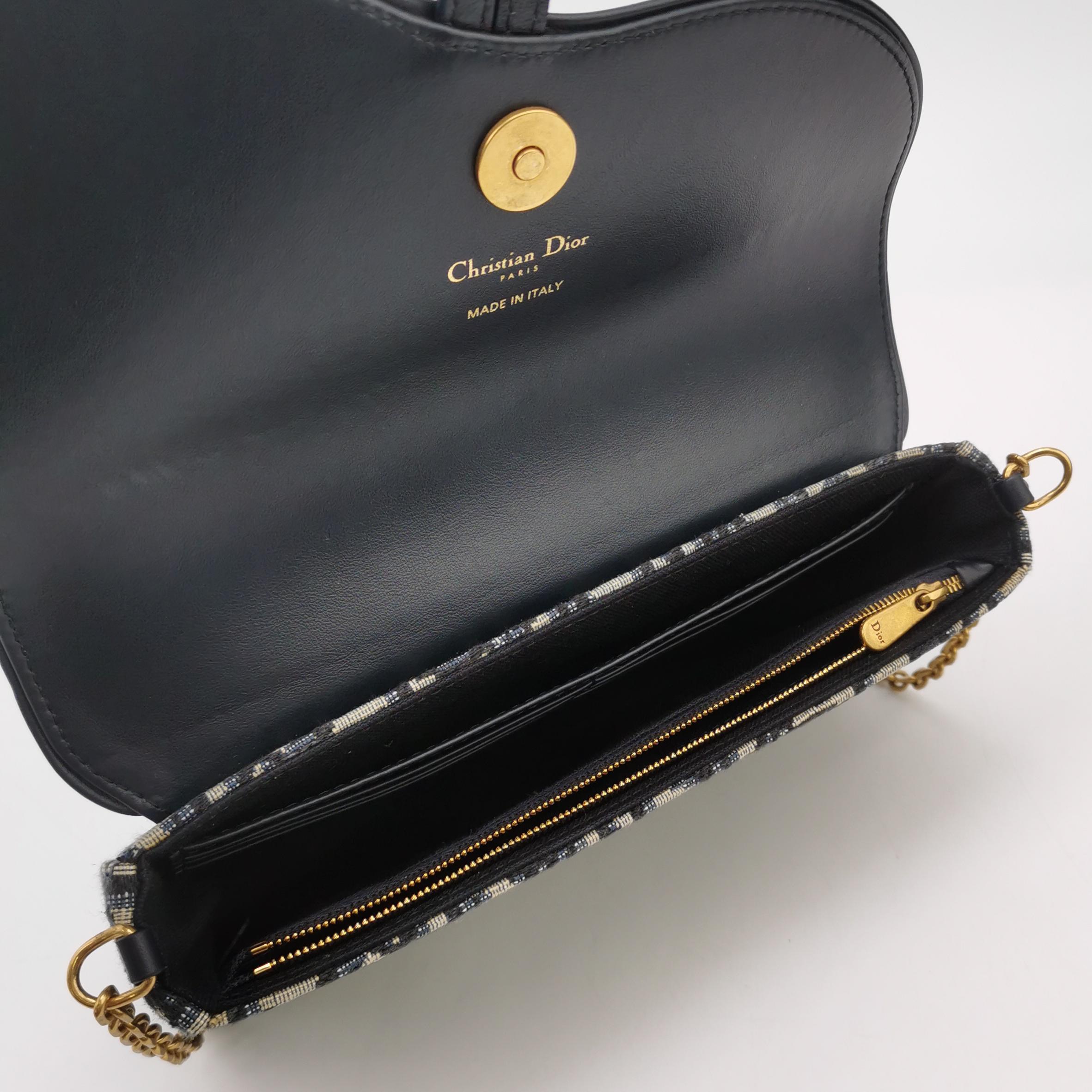 Christian Dior Saddle Chain Wallet Oblique Canvas — photo 8 of 12