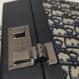 Dior Top Handle Clasp Lock Bag Oblique Canvas and Leather — thumbnail 11