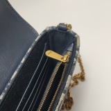 Christian Dior Saddle Chain Wallet Oblique Canvas — thumbnail 9
