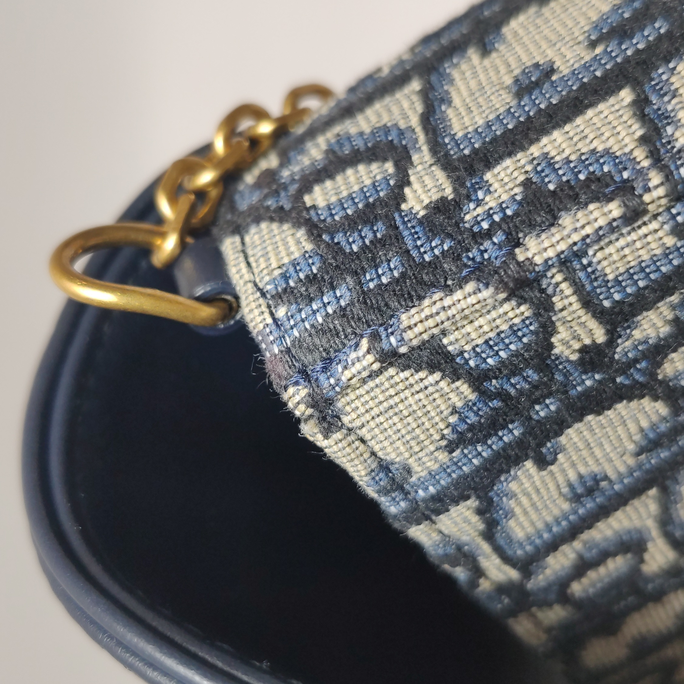 Christian Dior Saddle Chain Wallet Oblique Canvas — photo 10 of 12