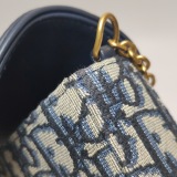 Christian Dior Saddle Chain Wallet Oblique Canvas — thumbnail 10
