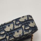 Christian Dior Saddle Chain Wallet Oblique Canvas — thumbnail 11