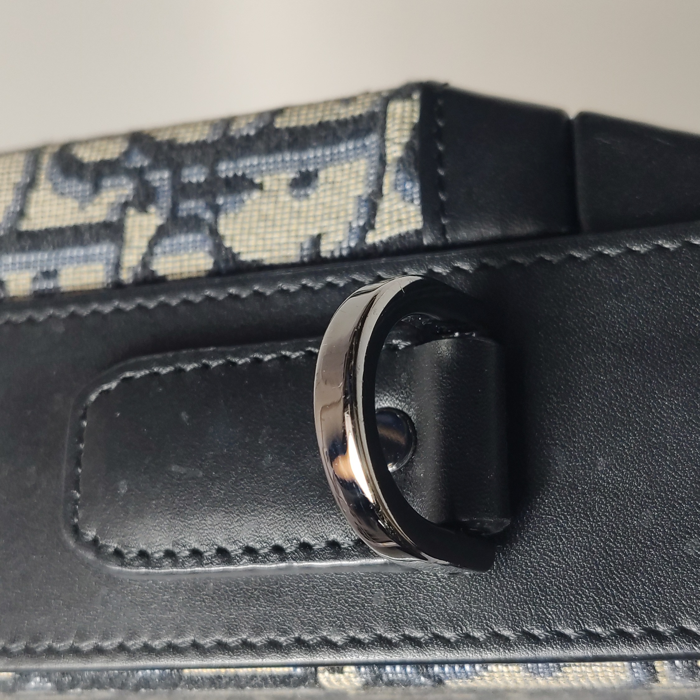 Dior Top Handle Clasp Lock Bag Oblique Canvas and Leather — photo 19 of 25