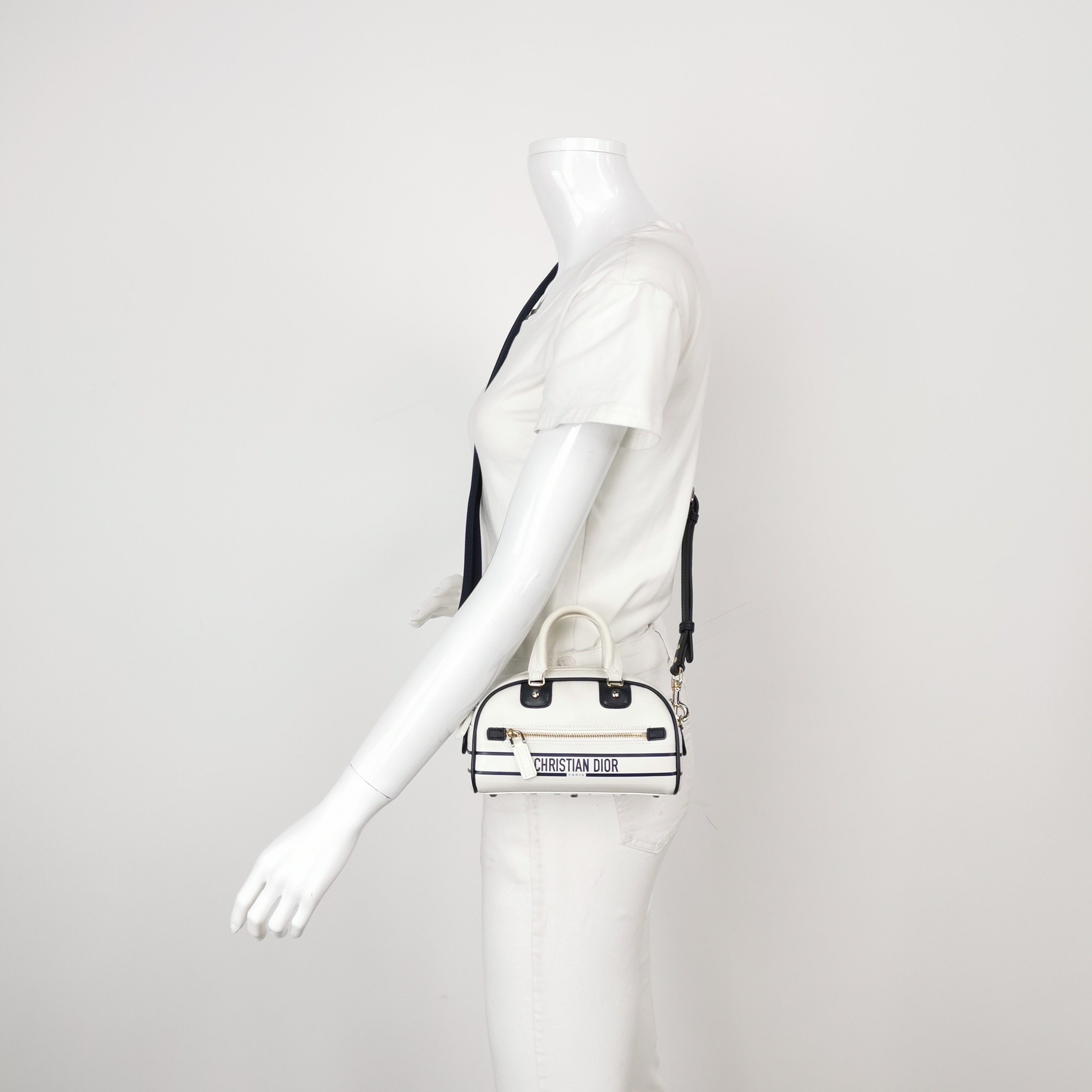 Christian Dior Vibe Zip Bowling Bag Leather — alternate view