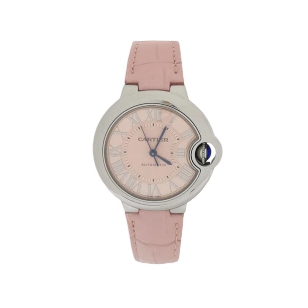 Cartier Ballon Bleu de Cartier Automatic Watch Stainless Steel and Alligator 33 — pre-owned, Vierlot