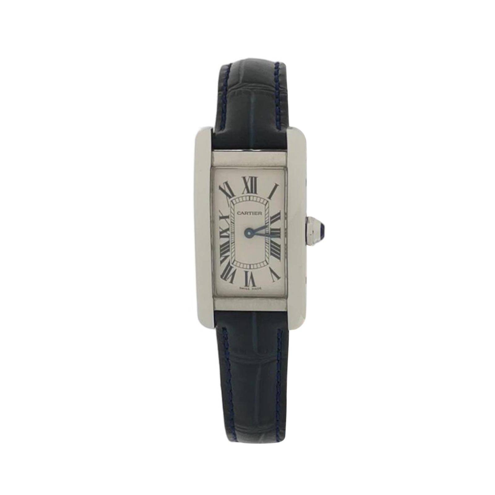 Cartier Tank Americaine Quartz Watch Stainless Steel and Leather 34 — photo 1 of 11