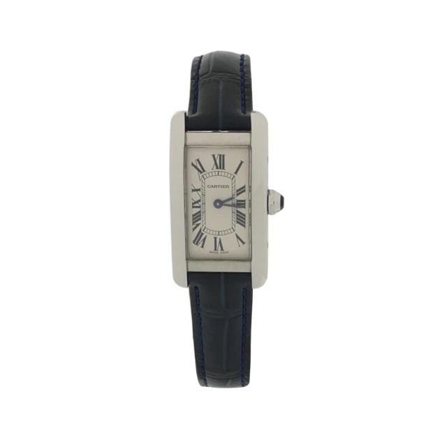 Cartier Tank Americaine Quartz Watch Stainless Steel and Leather 34 — pre-owned, Vierlot