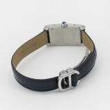 Cartier Tank Americaine Quartz Watch Stainless Steel and Leather 34 — thumbnail 3