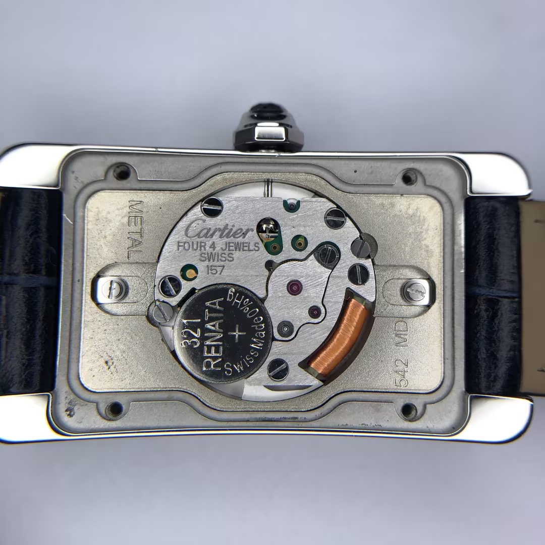 Cartier Tank Americaine Quartz Watch Stainless Steel and Leather 34 — photo 5 of 11
