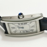 Cartier Tank Americaine Quartz Watch Stainless Steel and Leather 34 — thumbnail 4